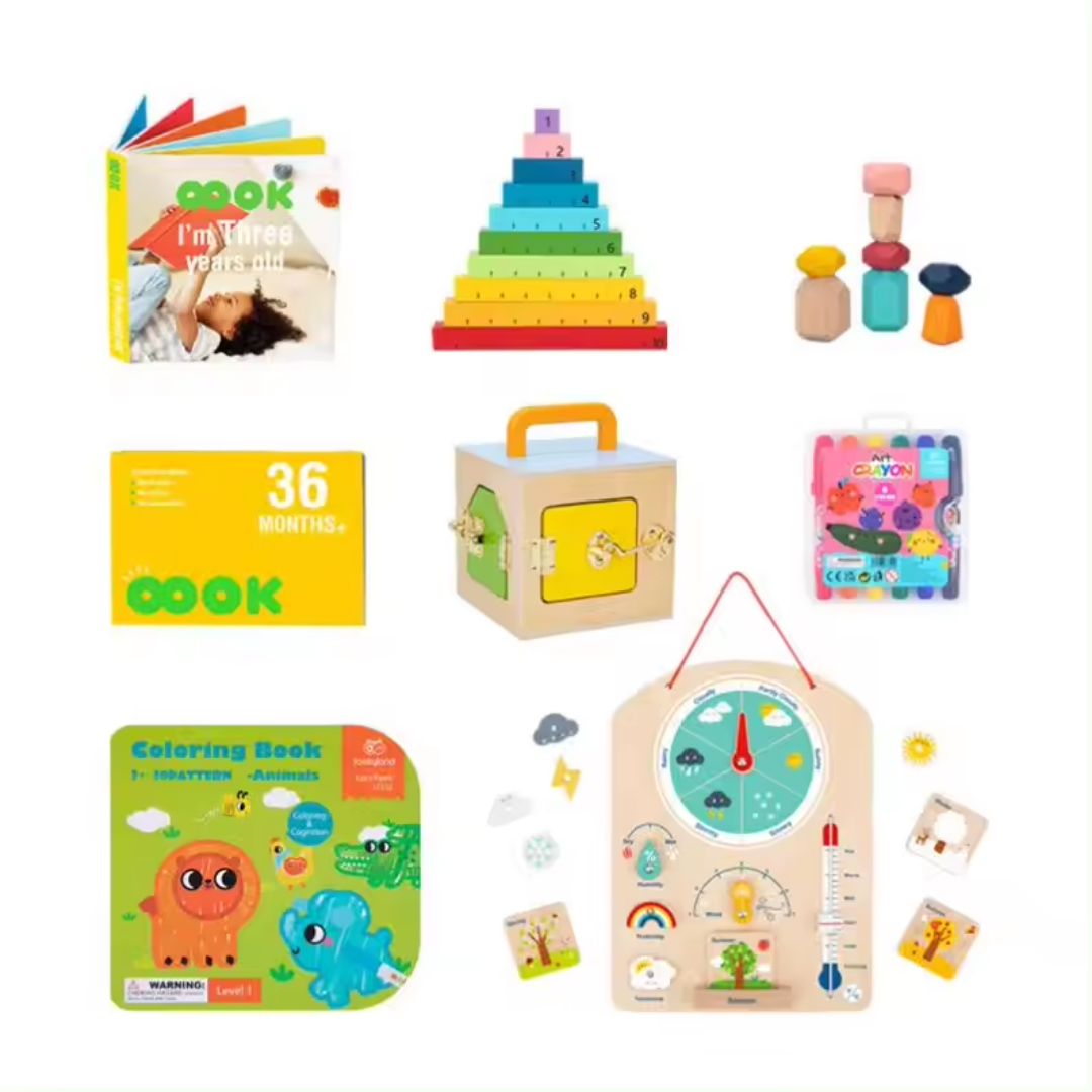 Montessori Baby Toys: Early Learning Educational Set for Toddlers, Age 36 Months, Perfect Gifts
