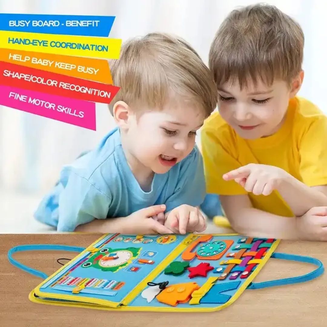Busy Board and Puzzle Toy for kids and toddlers