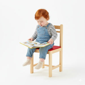 Classic Plus Wooden Children’s Chair – Vibrant Red Color - Fun Learning Store