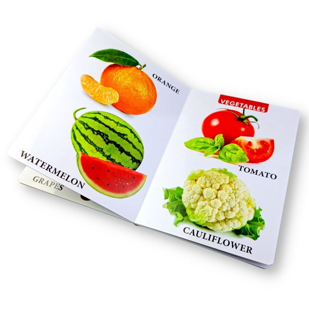 Fruits and Vegetables Board Book for Kids – Fun & Educational Learning ...