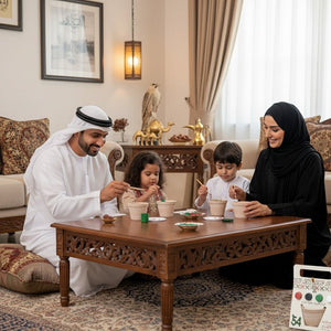 UAE National Day Pottery Painting Set – 15 Clay Cups for Group Creativity! - Fun Learning Store