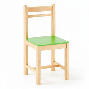 Wooden Children’s Chair Classic Plus Design – Vibrant Green for Lively Learning Spaces - Fun Learning Store