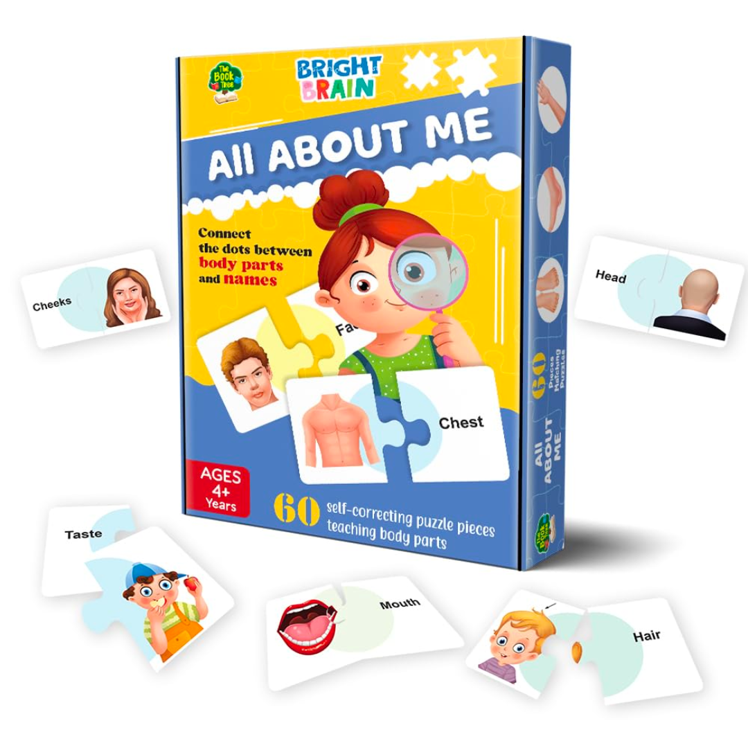 The Book Tree My Body Puzzle – 60 Self Correcting Puzzle Pieces. Early Learning Human Body Parts Puzzle for Kids for Age 4,5,6 Years Old,Educational Toys and Games