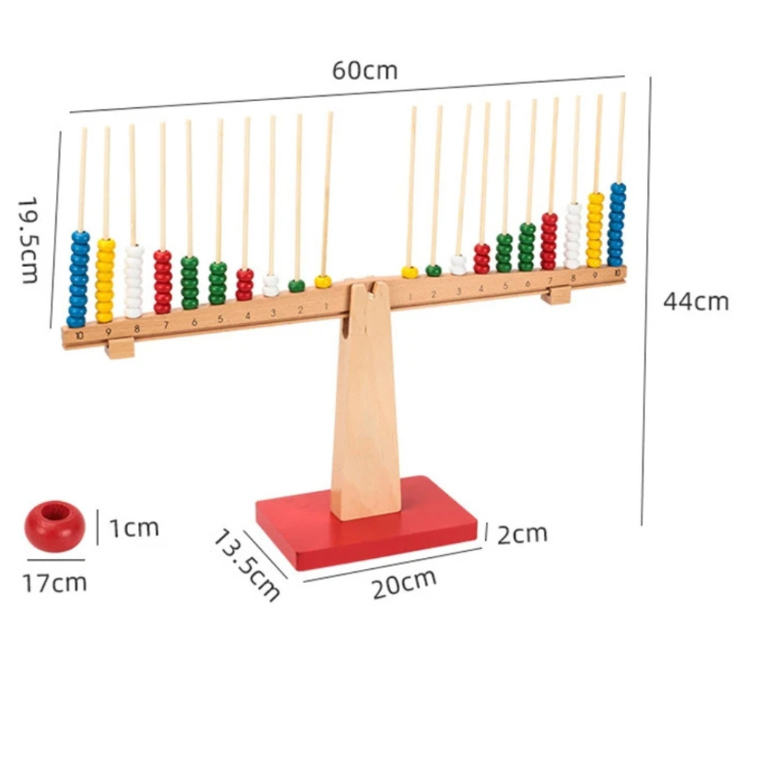 Enhance Math Learning with Montessori Scale, Stick, and Beads Set