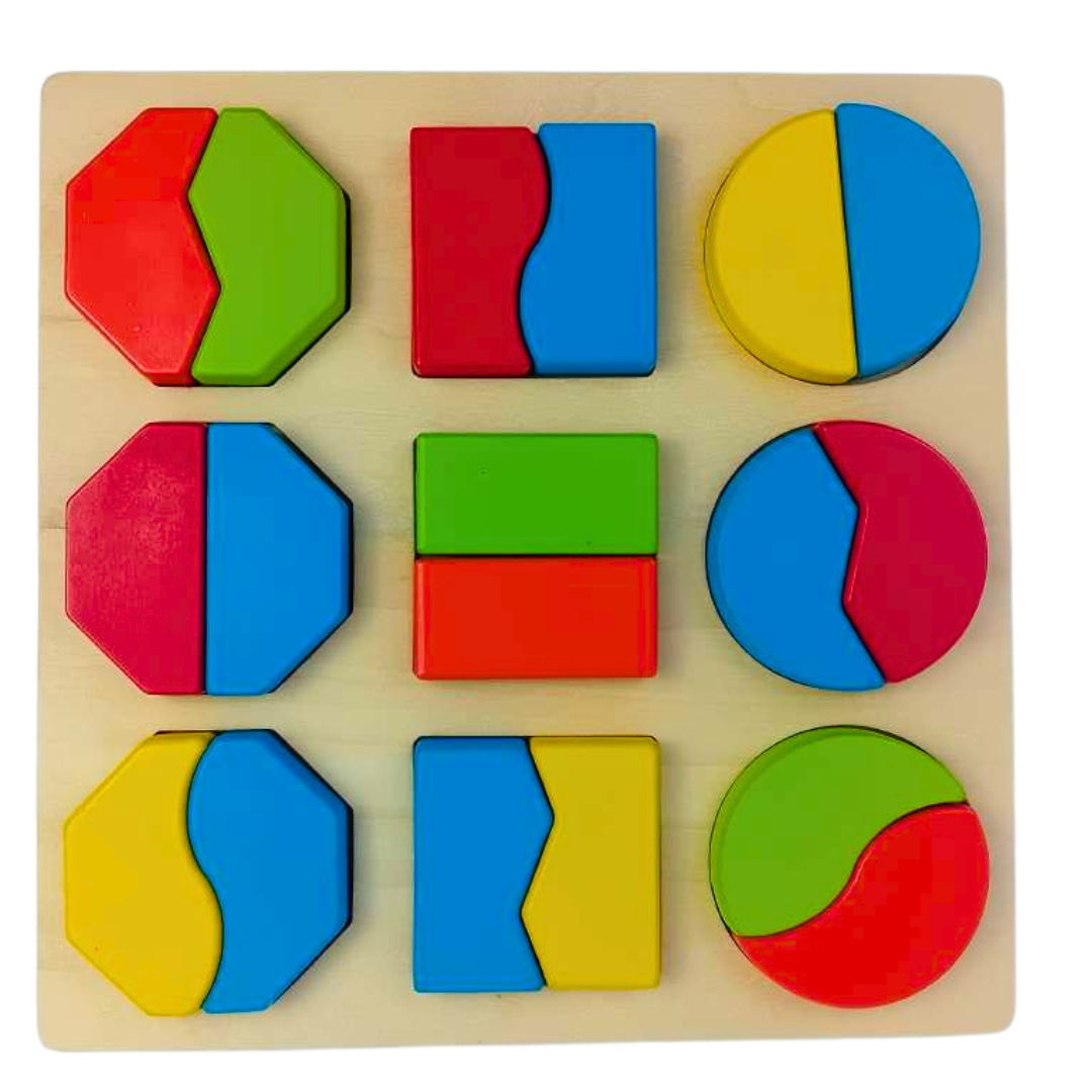 Explore Learning with Our Geometric Shape  Wooden Puzzle Board – Educational Fun for Growing Minds!