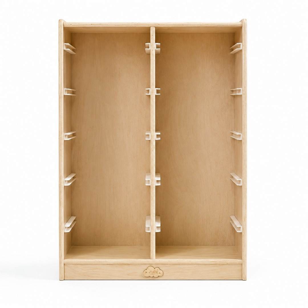 10 Tray Storage Cabinet 61.5x45x92 cm: Ample Organization and Smart Storage for Kids! - Fun Learning Store