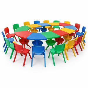 12 - Piece Modular Oval Activity Table Set - 300x42 cm - Fun Learning Store