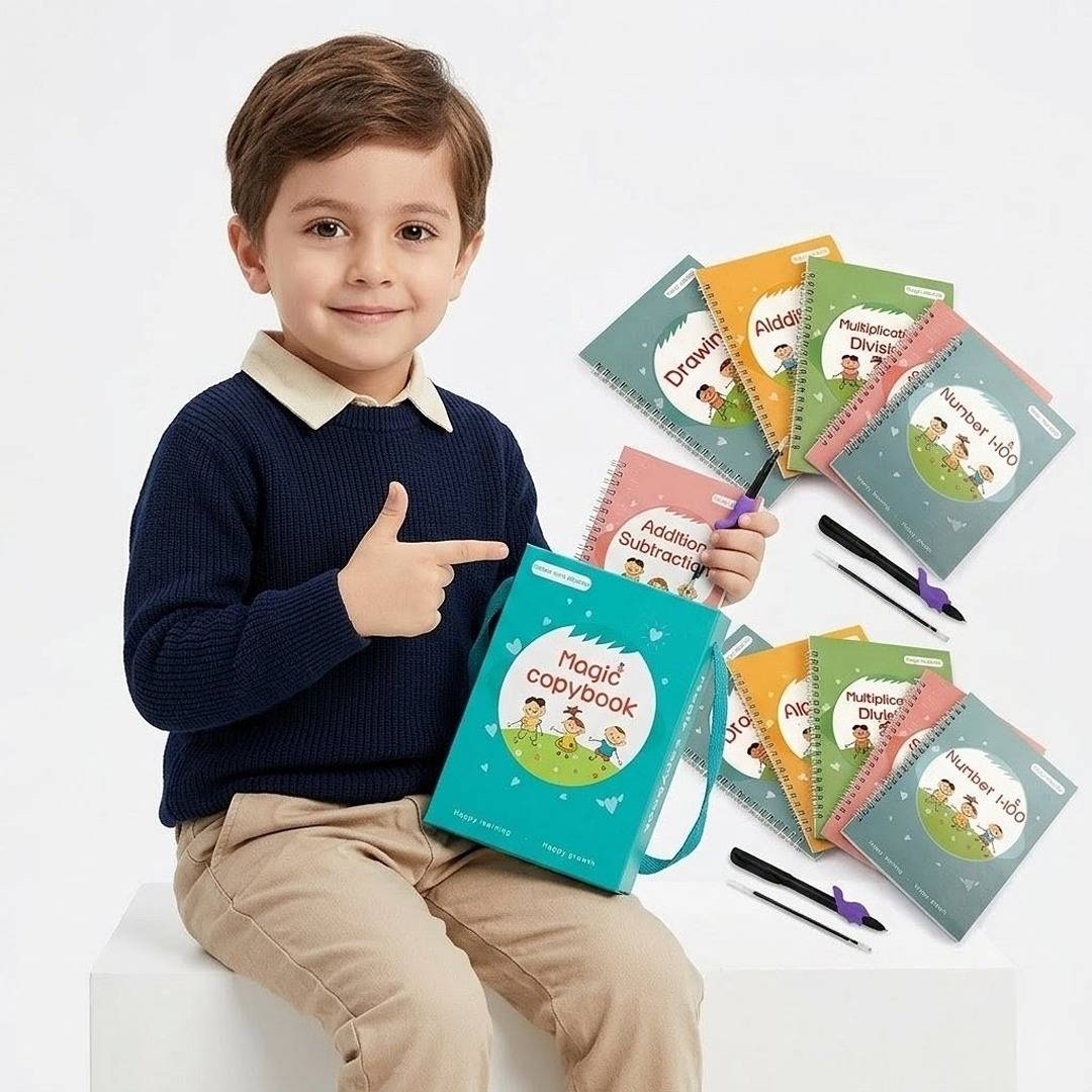 Magic Copybook – The Fun Way for Kids to Learn Writing & Math!