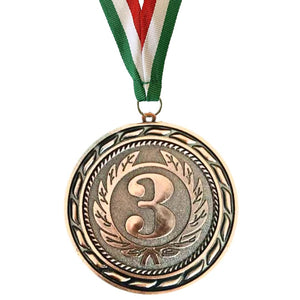 1st, 2nd, and 3rd Place Award Medals for Kids | Set of Gold, Silver, Bronze Medals with Ribbons - Fun Learning Store