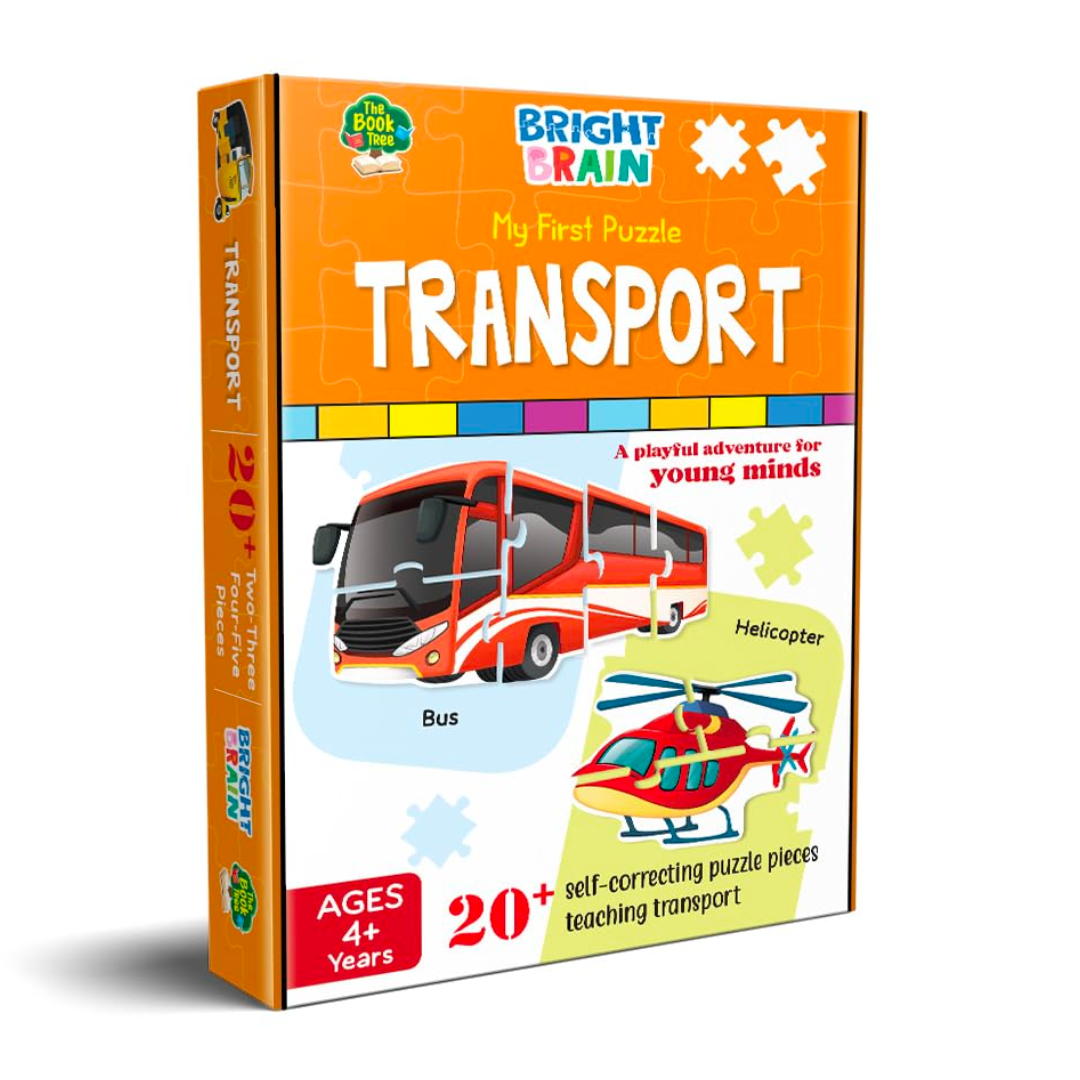 The Book Tree Transport 20+ Piece Jigsaw Puzzle for Preschoolers, Educational Toy for Learning Different Birds, Gifts for Kids Ages 3 to 6