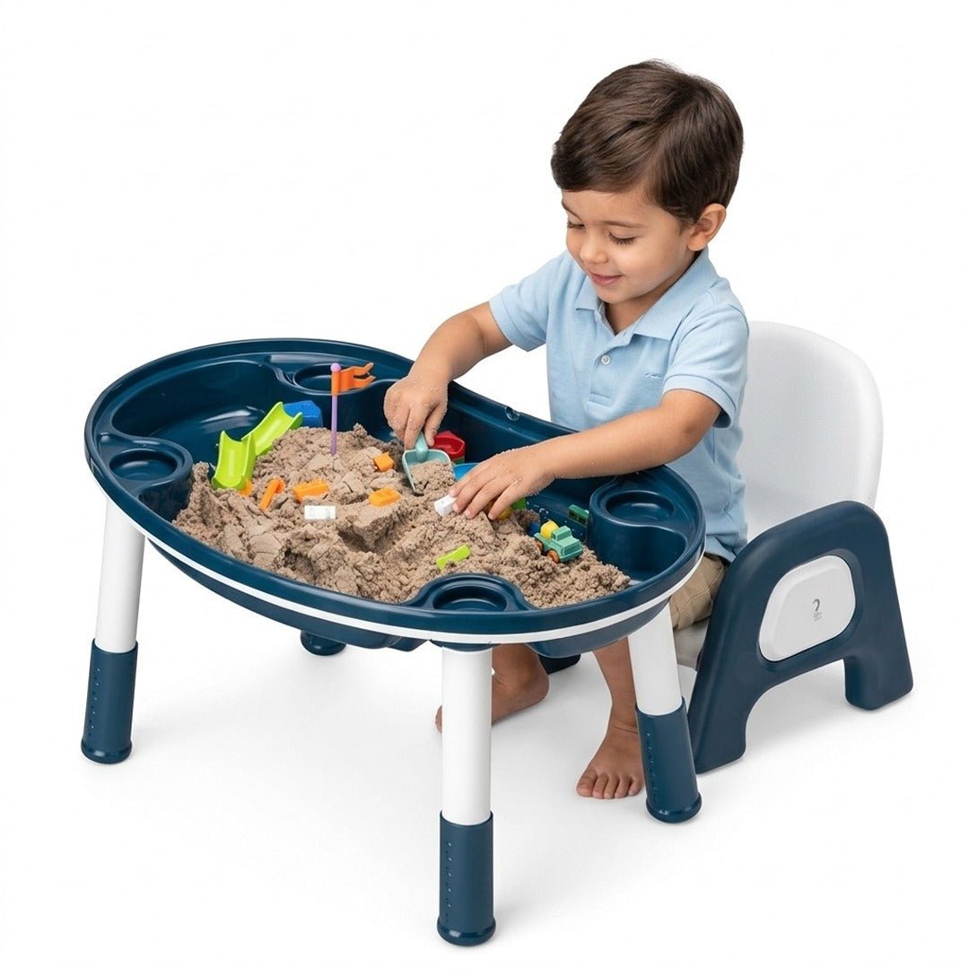 2 - in - 1 Creative Activity Table with Storage: The Ultimate Grow - With - Me Station! - Fun Learning Store