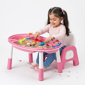 2 - in - 1 Creative Activity Table with Storage: The Ultimate Grow - With - Me Station! - Fun Learning Store