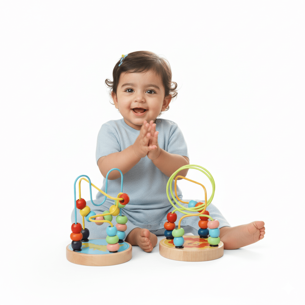 2 - in - 1 Wooden Bead Maze Set – Fun & Educational Sensory Toy for Toddlers - Fun Learning Store