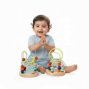 2 - in - 1 Wooden Bead Maze Set – Fun & Educational Sensory Toy for Toddlers - Fun Learning Store