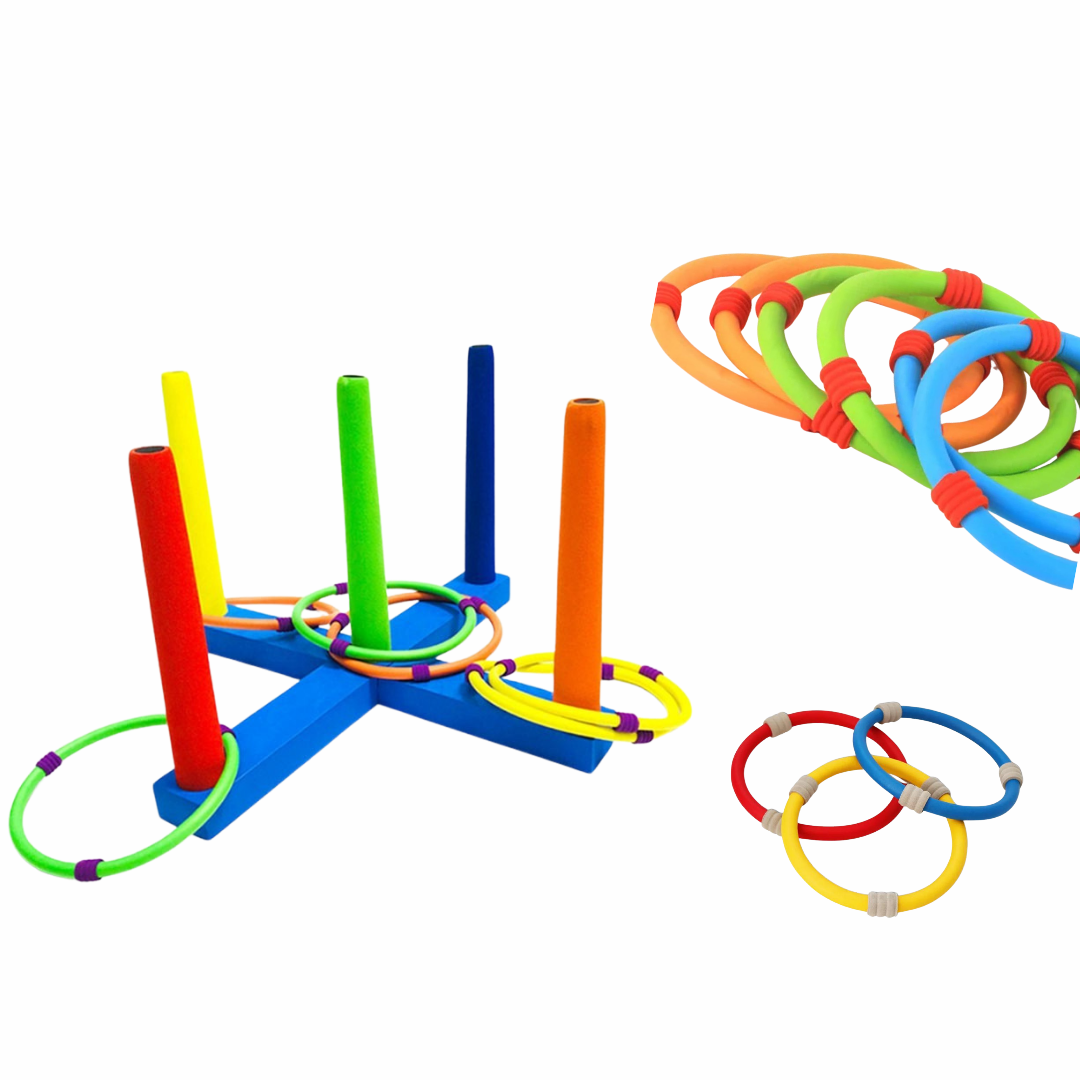 Fun Playing Indoor And Outdoor With Colourful Rings