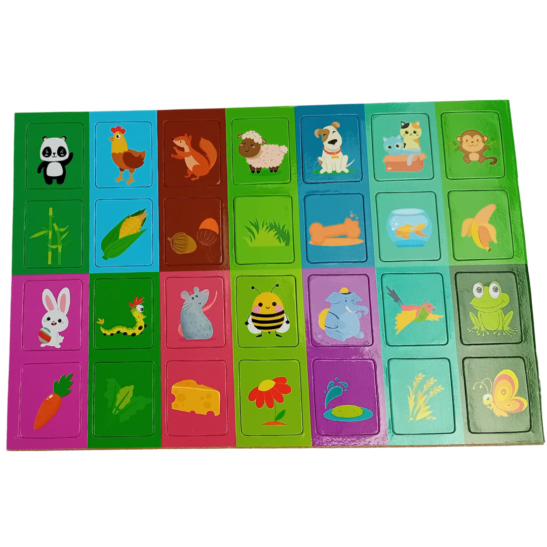 مكعبات ربط خشبية - لعبة تعليمية تفاعلية للأطفال