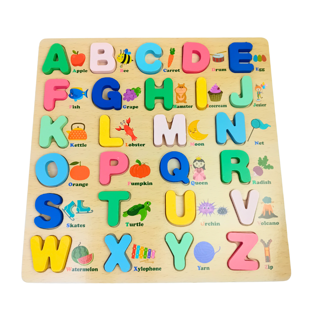 ألواح خشبية ABC - تعزز التعلم والمهارات الحركية للأطفال