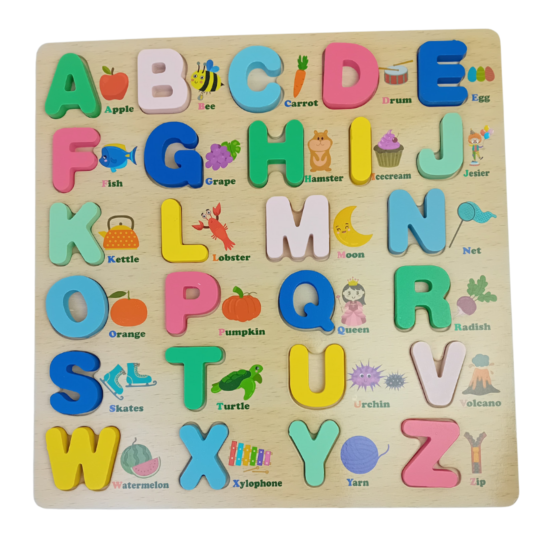 Wooden ABC Peg Boards - Enhance Learning and Motor Skills for Kids