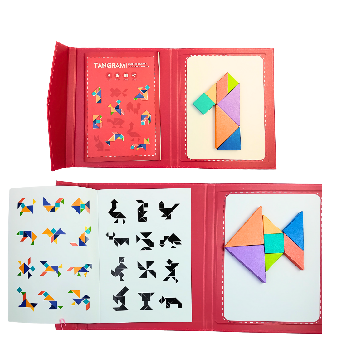 Discover & Play: Wooden Tangram Toy – Igniting Creativity and Learning for Ages 3 and Up!