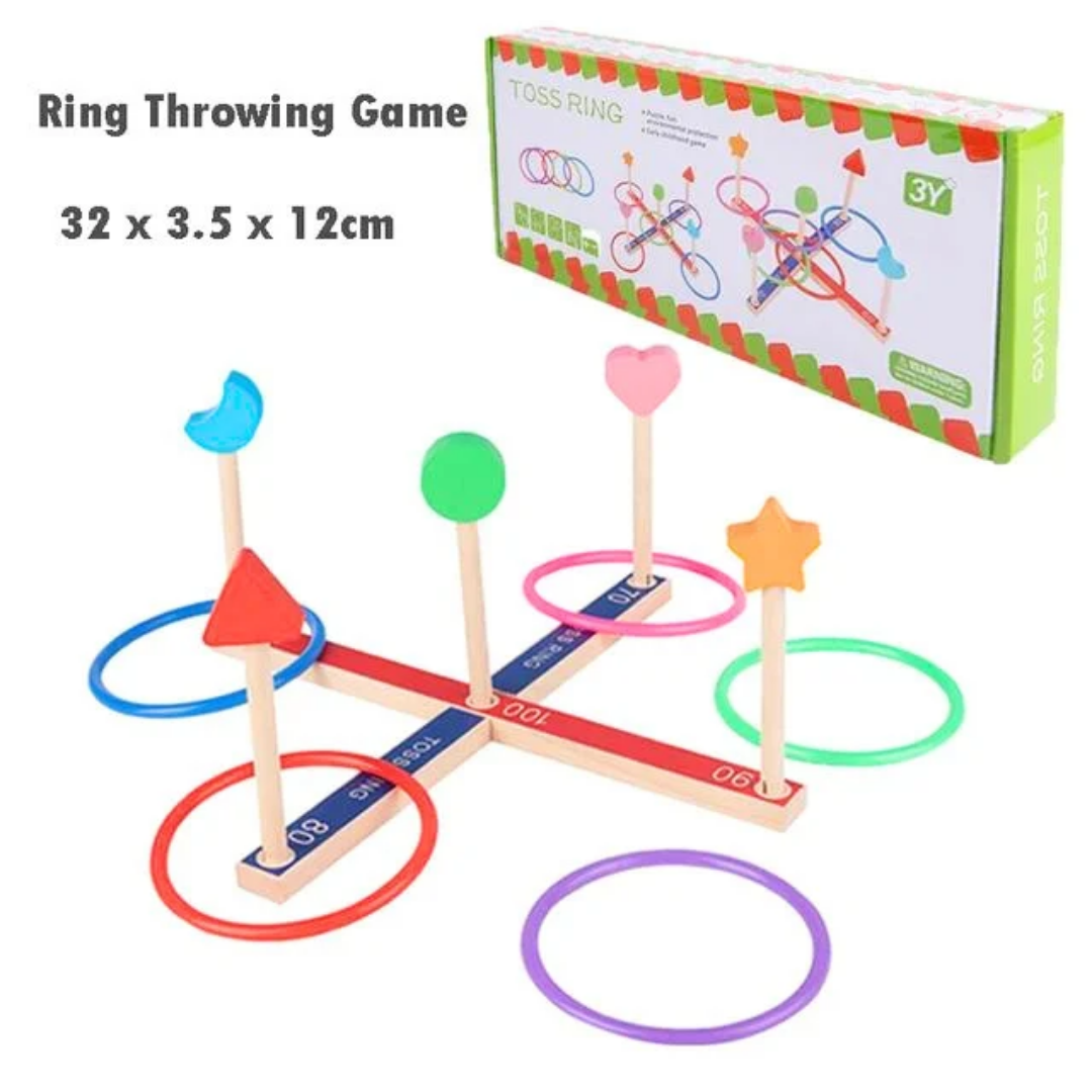 Ring Toss Game - Classic Outdoor Throwing Activity for All Ages