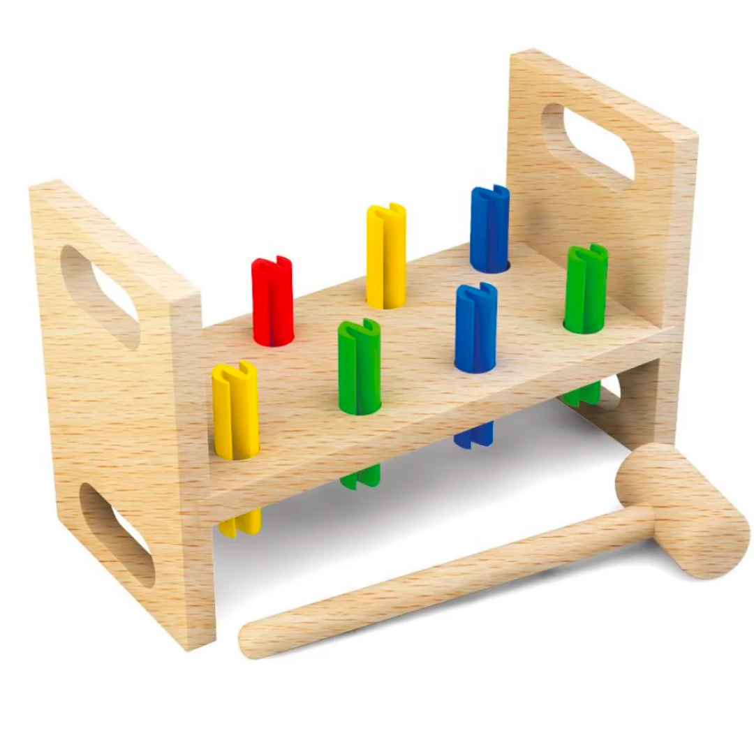 لعبة المطرقة الخشبية: طريقة ممتعة لتعزيز تطور الأطفال