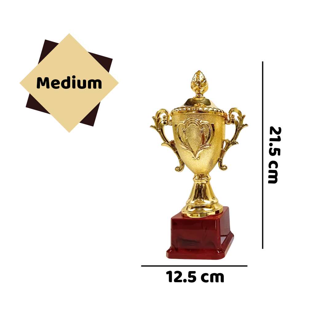 Competition Gold Trophy - Elevate Your Triumphs with Timeless Elegance