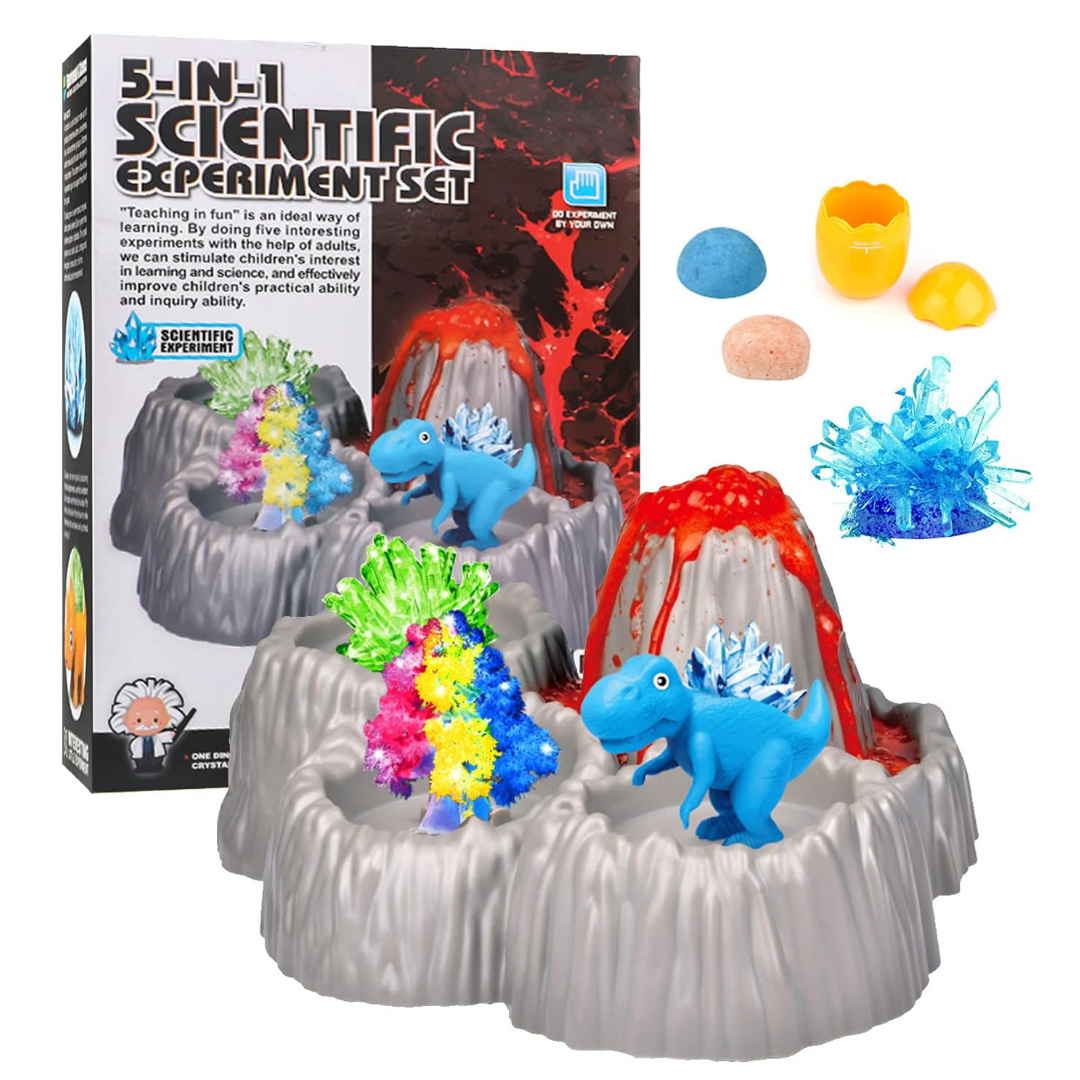 Explorify Science Kit: 5-in-1 STEM Projects for Kids - Crystal Growing ...