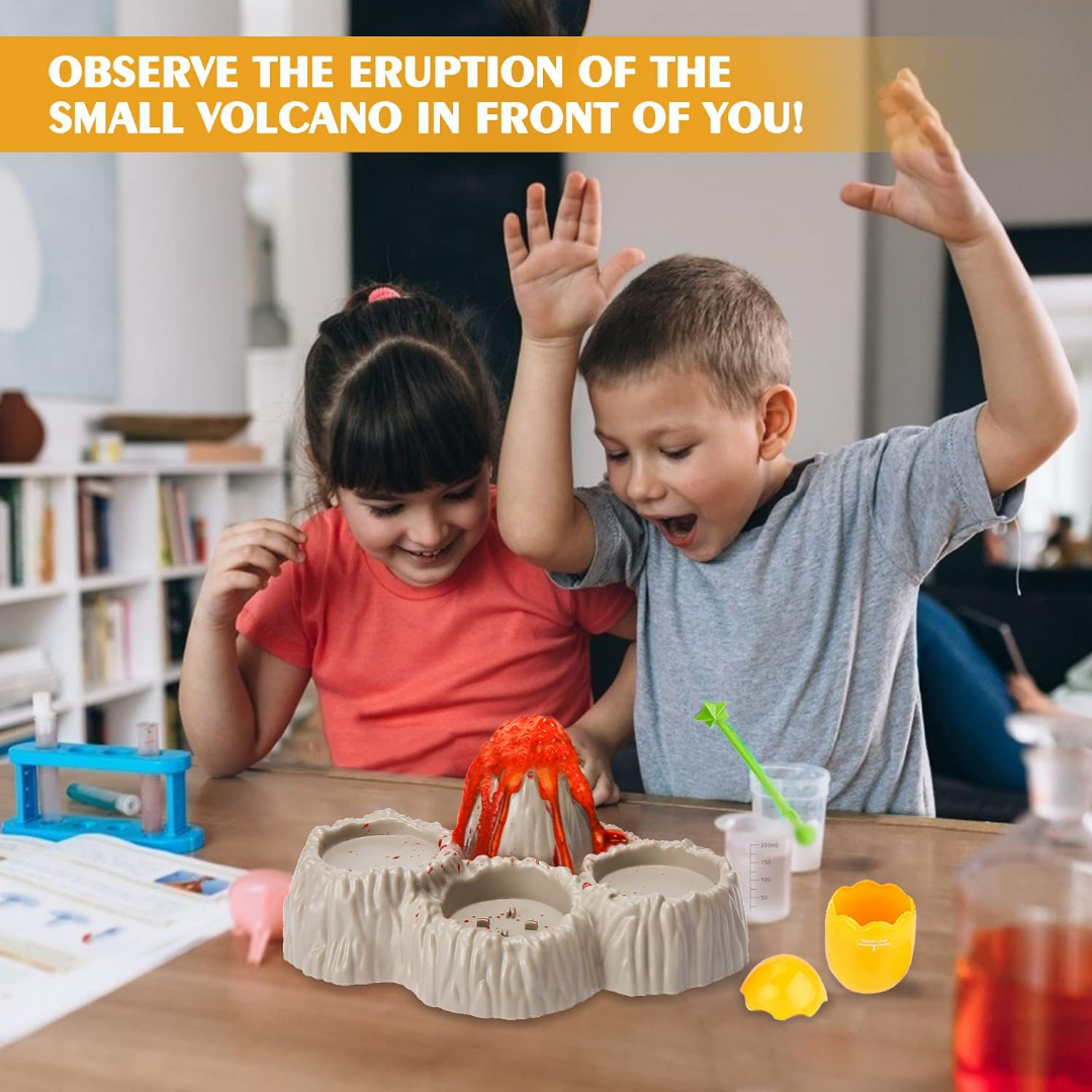 Explorify Science Kit: 5-in-1 STEM Projects for Kids - Crystal Growing, Volcano Eruptions, Dino Fun For Kids