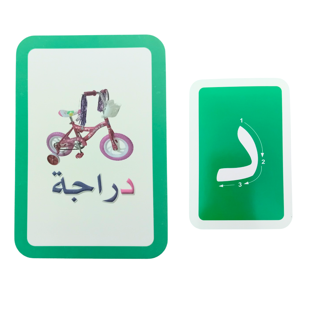 The Arabic Letters - Interactive Learning Cards For Kids