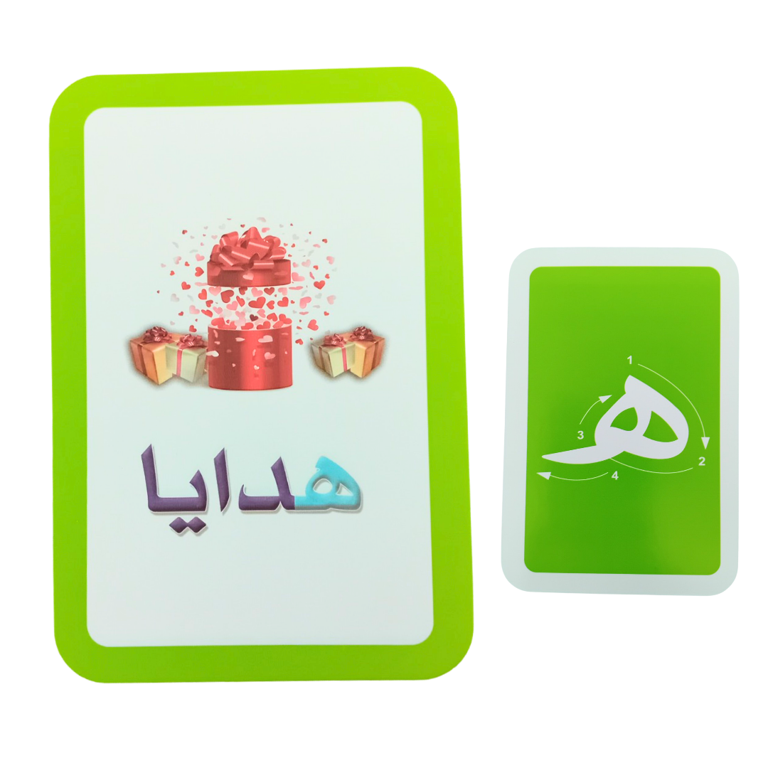 The Arabic Letters - Interactive Learning Cards For Kids