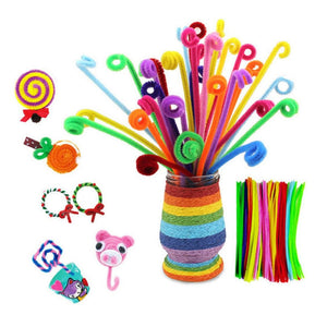280 Pieces DIY Art Crafts Set: Pipe Cleaners, Felt, Pompom, and Handicraft Supplies - Fun Learning Store