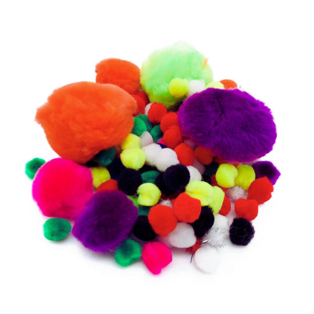280 Pieces DIY Art Crafts Set: Pipe Cleaners, Felt, Pompom, and Handicraft Supplies - Fun Learning Store