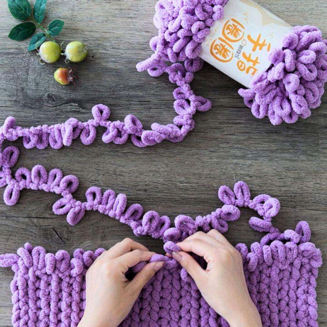 2Pcs of Puffy Yarn - No Needles NO Hook Collection - Fun Learning Store