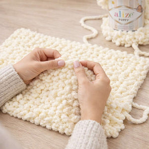 2Pcs Puffy Yarn – No Needles, No Hook | 100% Micro Polyester - Fun Learning Store