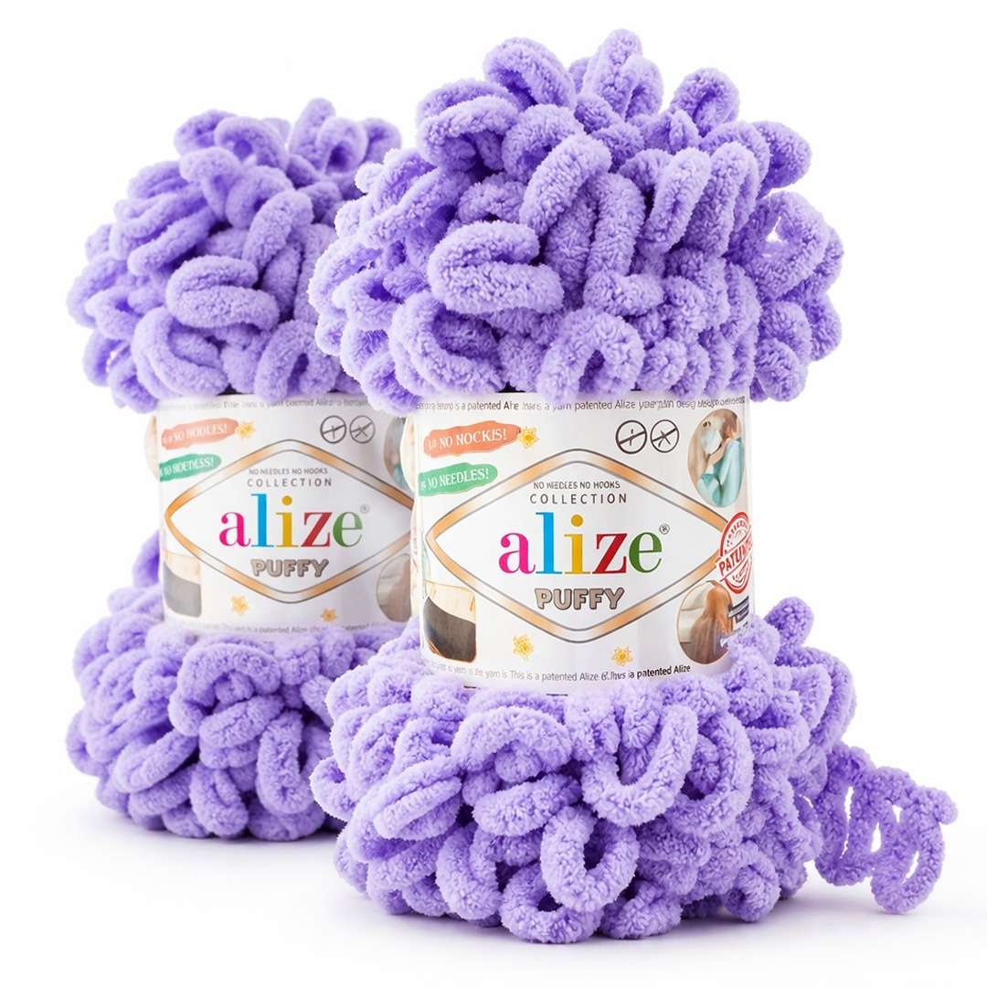 2Pcs Puffy Yarn – No Needles, No Hook | 100% Micro Polyester - Fun Learning Store