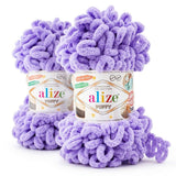 2Pcs Puffy Yarn – No Needles, No Hook | 100% Micro Polyester - Fun Learning Store