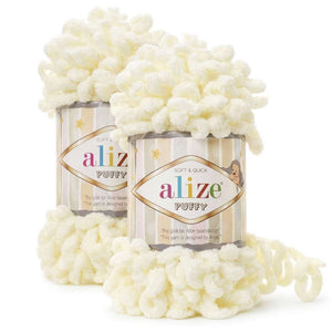 2Pcs Puffy Yarn – No Needles, No Hook | 100% Micro Polyester - Fun Learning Store