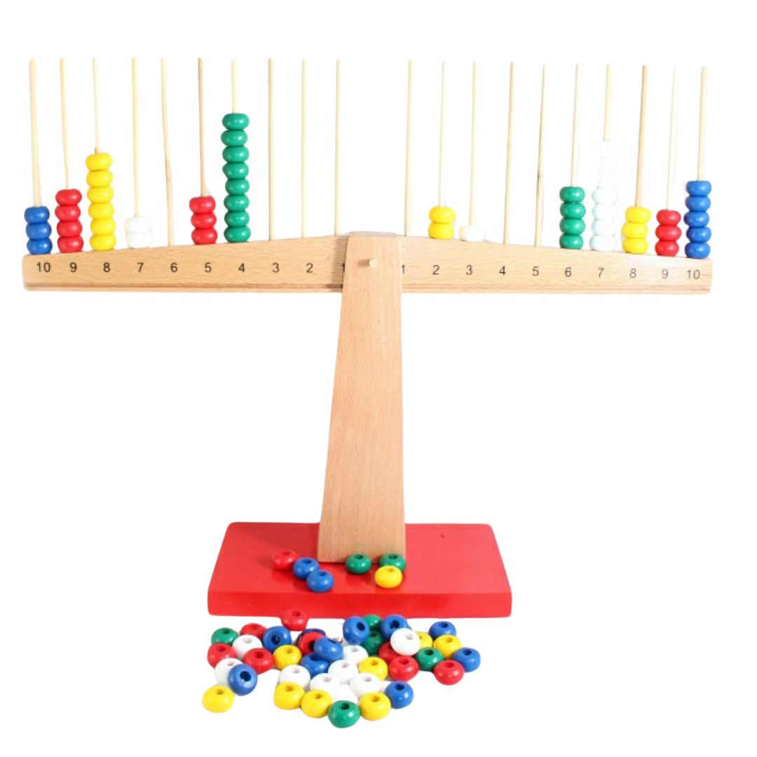 Enhance Math Learning with Montessori Scale, Stick, and Beads Set
