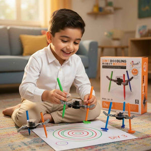 3 in 1 Doodling Robot Kit: The Tiny Artist That Shakes, Spins, and Creates! - Fun Learning Store