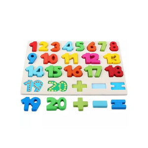3 - in - 1 Wooden Learning Puzzle Set – Alphabet, Numbers & Shapes for Kids - Fun Learning Store