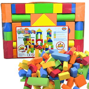 38 Piece Foam Building Blocks Set for Toddlers – Safe, Durable, and Colorful - Fun Learning Store