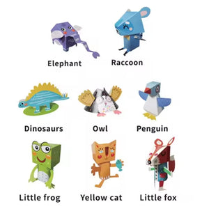 3D Animal Paper Model Origami Toy | Creative Art For Kids | DIY Preschool Educational Game | - Fun Learning Store