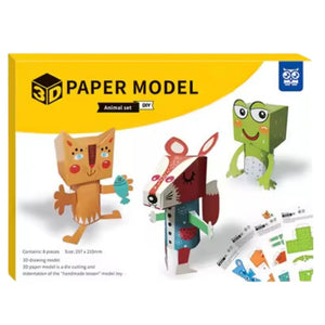 3D Animal Paper Model Origami Toy | Creative Art For Kids | DIY Preschool Educational Game | - Fun Learning Store