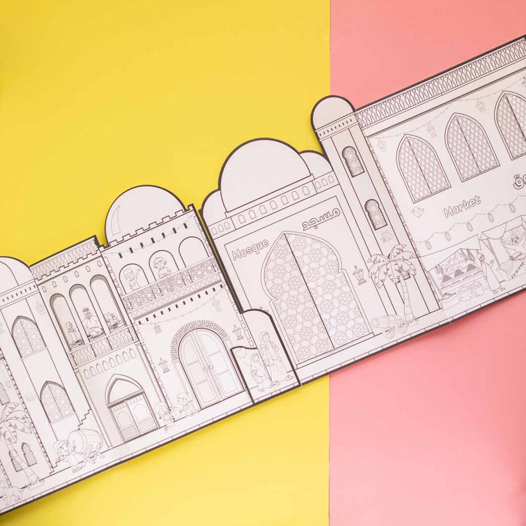 3D Paper Mosque: Build & Color Your Own Mosque - Fun Learning Store