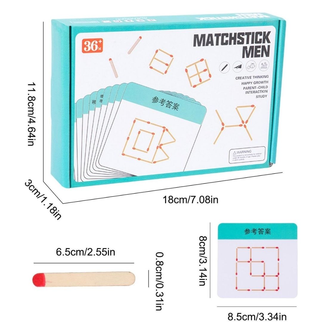 Matchstick Puzzles Kit: Enhance Math Skills and Create Joyful Memories!