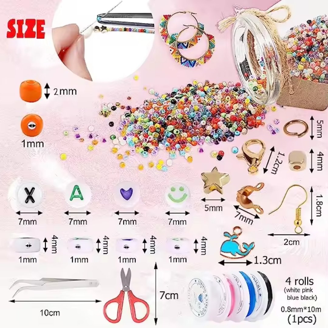 Includes Letter Beads for Jewelry Crafts - Fun Learning Store