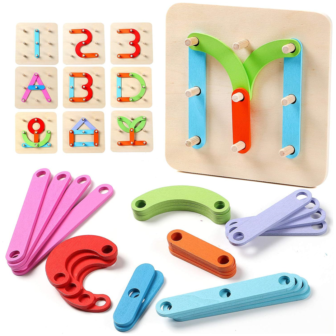 Letters and Numbers Slices Board Game