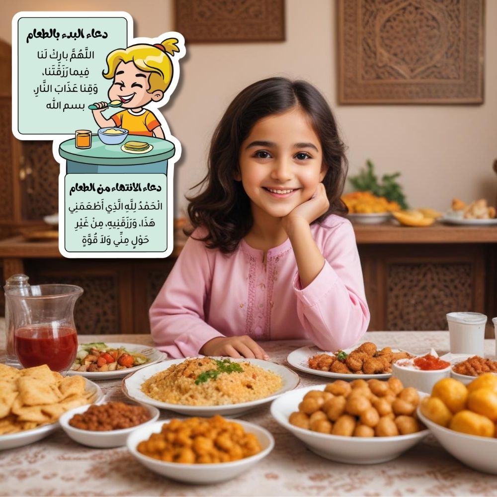 Children's Daily Dua and Azkar Stickers Set