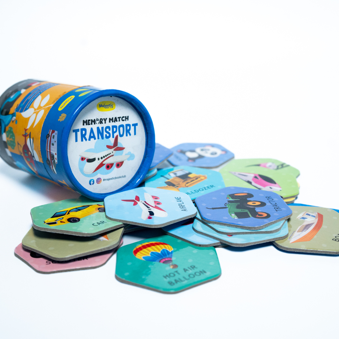 Unlock Memory Game with Transport Cards - Fun and Educational Game for Kids