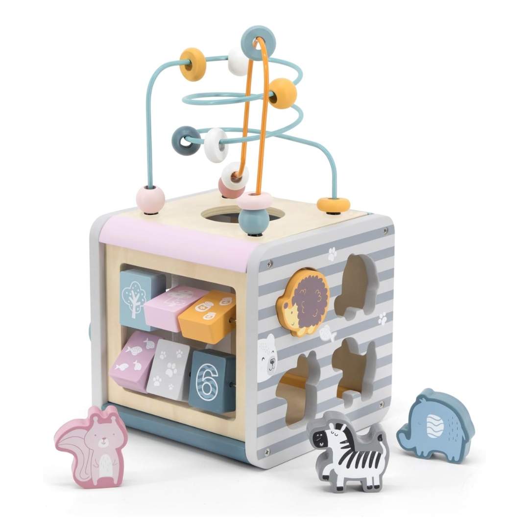 5-in-1 Activity Cube: The Ultimate Hub for Little Explorers - Fun Learning Store